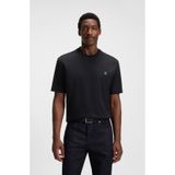 Erkek Regular Fit Bisiklet Yaka Marka Logolu Lacivert T-Shirt 50520298-406