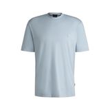 Erkek Regular Fit Bisiklet Yaka Marka Logolu Mavi T-Shirt 50520298-454