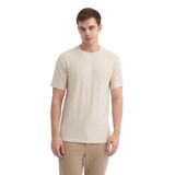 Erkek Regular Fit Bisiklet Yaka Tişört 4203 XL BEJ