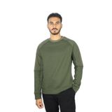 Erkek Regular Fit Bisiklet Yaka Uzun Kol Pamuklu Yeşil Sweatshirt 14311807-036