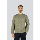Erkek Regular Fit Bisiklet Yaka Uzun Kollu Yeşil Sweatshirt EM002900 AF10013-F7108