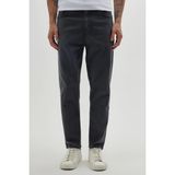 Erkek Regular Fit Bol Kesim Denim Yıkamalı Efektli Esnek Gri Jean Kot Pantolon