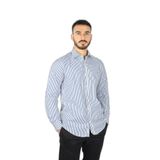 Erkek Regular Fit Çizgi Desenli Uzun Kollu Çok Renkli Gömlek 25413032CF-V92