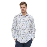 Erkek Regular Fit Desenli Uzun Kol Bej Gömlek 23413086J-101