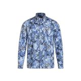 Erkek Regular Fit Desenli Uzun Kol Mavi Gömlek 23413274J-101