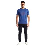 Erkek Regular Fit Desenli Yuvarlak Yakalı Kısa Kollu Lacivert T-Shirt EM004995 AF13747-UB093