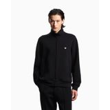 Erkek Regular Fit Dik Yaka Uzun Kollu Siyah Sweatshirt EM004536 AF10013-UC001