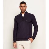 Erkek Regular Fit Fermuarlı Dik Yakalı Uzun Kollu Lacivert Kazak 50553791-402