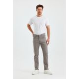 Erkek Regular Fit Geniş Paça Yüksek Bel Casual Kot Pantolon - Gri - 40