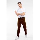 Erkek Regular Fit Ince Eşofman Altı SPR24EA81 - XL - Kahverengi