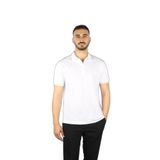 Erkek Regular Fit İnce Pike Pamuklu Kısa Kollu Beyaz-Altın Polo Yaka T-Shirt 25411236-10E