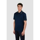 Erkek Regular Fit İnce Pike Pamuklu Kısa Kollu Mavi-Gold Polo Yaka T-Shirt 25411236-13E