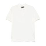 Erkek Regular Fit Kartal İşlemeli%100 Pamuklu Kısa Kollu Beyaz Polo Yaka T-Shirt EM000850 AF12955-U0003