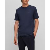 Erkek Regular Fit Kısa Kollu Düz Bisiklet Yaka Lacivert T-Shirt 50468347-404 - M
