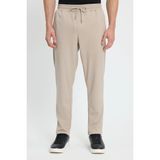 Erkek Regular Fit Klasik Kesim Beli Lastikli Bağcıklı Bej Jogger Pantolon