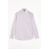 Erkek Regular Fit Klasik Kesim Oversize %100 Pamuk Keten Doku Bej Gömlek