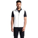 Erkek Regular Fit Kolu Cep Detaylı Dik Yaka Fermuarlı Beyaz Yelek 25412657SM-010