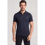 Erkek Regular Fit Logo Detaylı Pamuklu Kısa Kollu Lacivert Polo Yaka T-Shirt 26411271-013