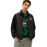 Erkek Regular Fit Logo Detaylı Uzun Kollu Siyah Ceket MW0MW41871-BDS