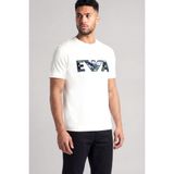Erkek Regular Fit Logo İşlemeli Kısa Kollu Beyaz T-Shirt EM005278 AF13747-U0003