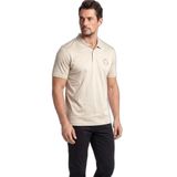 Erkek Regular Fit Logo İşlemeli Pamuklu Kısa Kollu Bej Polo Yaka T-Shirt 26411270-348