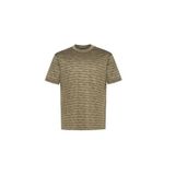 Erkek Regular Fit Logo Kabartma Desenli Yuvarlak Yakalı Kısa Kollu Yeşil T-Shirt EM002957 AF10017-F7108