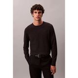 Erkek Regular Fit Merinos Yünü Triko Kazak - Antrasit Melanj - XL