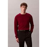 Erkek Regular Fit Merinos Yünü Triko Kazak - Bordo