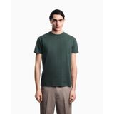 Erkek Regular Fit Mikro Kartal Desenli Yuvarlak Yakalı Kısa Kollu Gri T-Shirt EM004522 AF10762-F6219