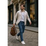 Erkek Regular Fit Normal Kesim %100 Pamuk Koyu Mavi Jean Pantolon - 42