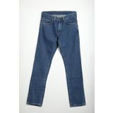 Erkek Regular Fit Normal Kesim %100 Pamuk Koyu Mavi Jean Pantolon
