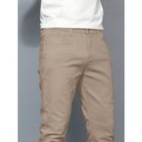 Erkek Regular Fit Normal Kesim Kot Pantolon - Krem - 32
