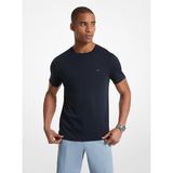 Erkek Regular Fit Pamuklu Bisiklet Yaka Kısa Kollu Lacivert T-Shirt CB95FJ2C93-MIDNIGHT