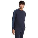 Erkek Regular Fit Pamuklu Bisiklet Yaka Uzun Kollu Lacivert Sweatshirt CR652Q55MF-MIDNIGHT