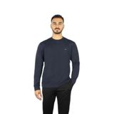 Erkek Regular Fit Pamuklu Metalik Logolu Yuvarlak Yakalı Uzun Kollu Lacivert Sweatshirt 15311864-050