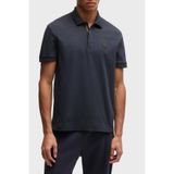 Erkek Regular Fit Pamuklu Monogram Logolu Kısa Kollu Lacivert Polo Yaka T-Shirt 50533273-402