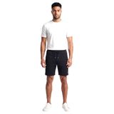Erkek Regular Fit Polar Pamuklu Kumaşlı Beli İp Bağlamalı Siyah-Altın Şort 26411816-11G