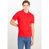 Erkek Regular Fit Polo T-Shirt Coral
