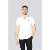 Erkek Regular Fit Polo Yaka Pamuklu Kısa Kollu Beyaz Polo Yaka T-Shirt 50469102-103