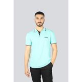 Erkek Regular Fit Polo Yaka Pamuklu Kısa Kollu Yeşil Polo Yaka T-Shirt 50469102-255