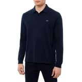Erkek Regular Fit Polo Yaka Pamuklu Uzun Kollu Lacivert Polo Yaka T-Shirt C0P1229-013