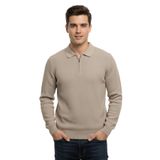 Erkek Regular Fit Polo Yaka Petek Triko Kazak BGL-ST04825