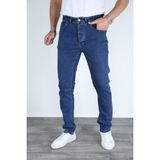 Erkek Regular Fit Rahat Kesim Esnek Likralı Denim Jeans Kot Pantolon - Mavi - 38