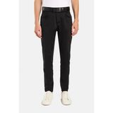 Erkek Regular Fit Rahat Kesim Kanvas Siyah Pantolon