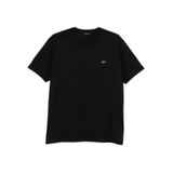 Erkek Regular Fit Ribanalı Yakalı Metalik Logo Detaylı Pamuklu Kısa Kollu Siyah T-Shirt 99311005A-011