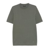 Erkek Regular Fit Saf Pamuklu Jakarlı Kısa Kollu Yeşil T-Shirt EM001289 AF10762-F8107