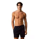 Erkek Regular Fit Yanları Logo Şeritli Lacivert Deniz Şortu LV00N61002-0PP