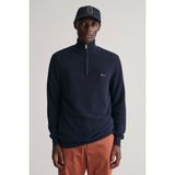 Erkek Regular Fit Yarım Fermuarlı Kazak - Lacivert - XL - Evening Blue