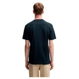 Erkek Regular Fit Yazılı Logolu Yuvarlak Yaka Kısa Kollu Pamuklu Jarse Lacivert T-Shirt 50531309-404