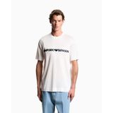 Erkek Regular Fit Yumuşak Dokulu Kabartmalı Pamuklu Yuvarlak Yakalı Kısa Kollu Beyaz T-Shirt EM004520 AF13747-U0003